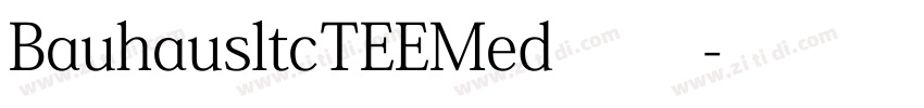 BauhausltcTEEMed 常规字体转换